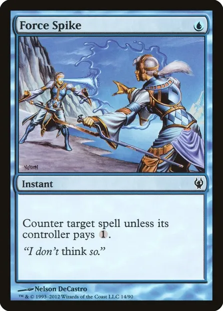 Chiquenaude de force, carte Magic DDJ 14 — extension Duel Decks: Izzet vs. Golgari