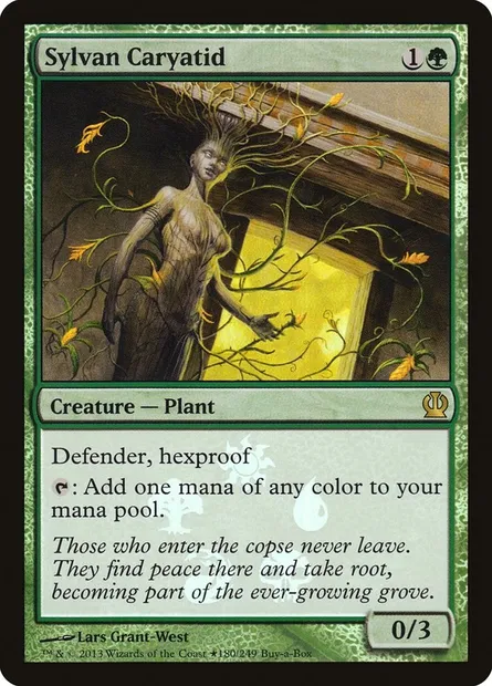 Sylvan Caryatid, Magic card PTHS 180★ — Theros Promos set