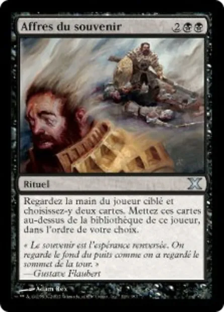 Affres du souvenir, carte Magic 10E 126 — extension Dixième édition