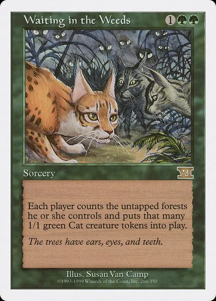Caché sous les herbes folles, carte Magic 6ED 266 — extension Classic Sixth Edition