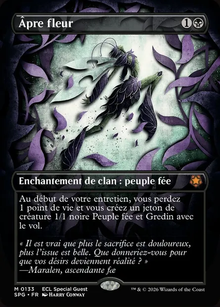 Âpre fleur, carte Magic SPG 133 — extension Special Guests