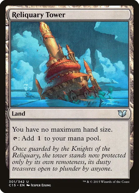 Reliquary Tower, Magic card C15 301 — Commander 2015 set
