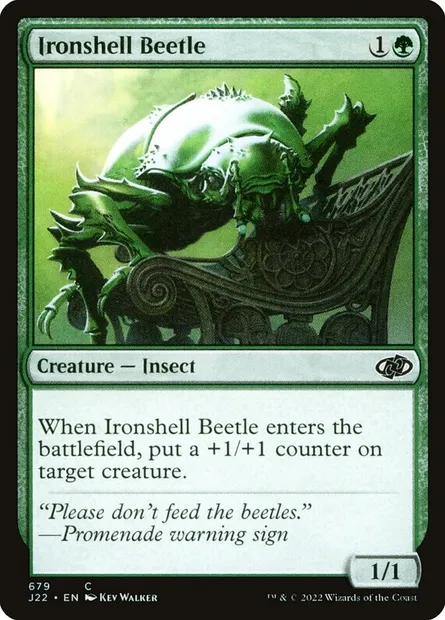 Ironshell Beetle, Magic card J22 679 — Jumpstart 2022 set