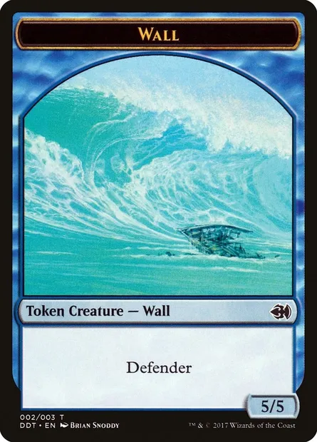 Wall, carte Magic TDDT 2 — extension Duel Decks: Merfolk vs. Goblins Tokens