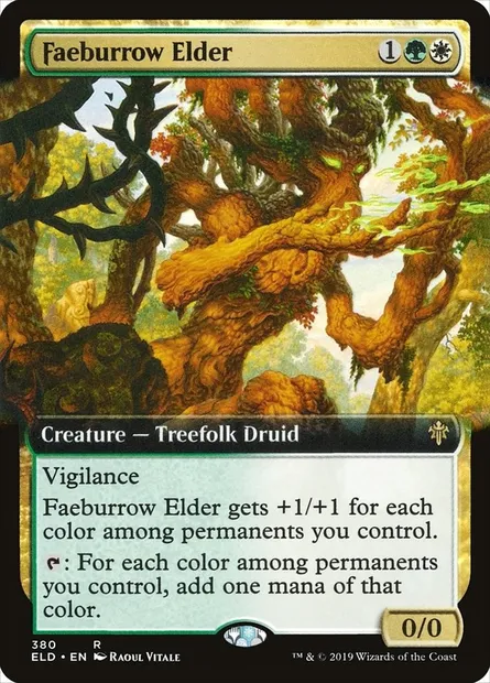 Faeburrow Elder, Magic card ELD 380 — Throne of Eldraine set