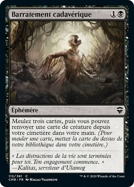 Barratement cadavérique, carte Magic CMR 113 — extension Commander Legends
