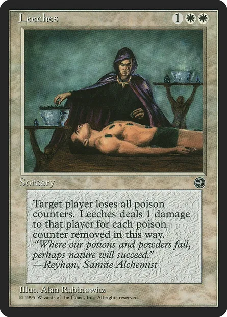 Leeches, Magic card HML 9 — Homelands set