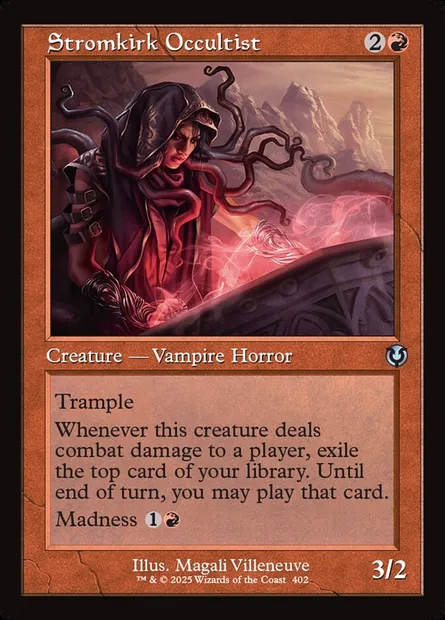 Occultiste de Stromkirk, carte Magic INR 402 — extension Innistrad Remastered