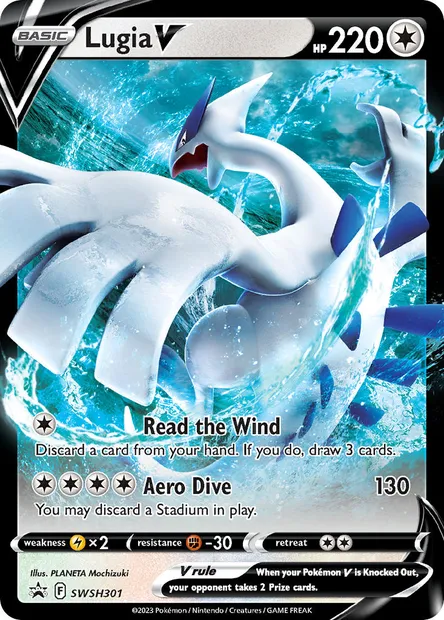 Lugia V, Pokémon card SWSH 301 — SWSH Black Star Promos set