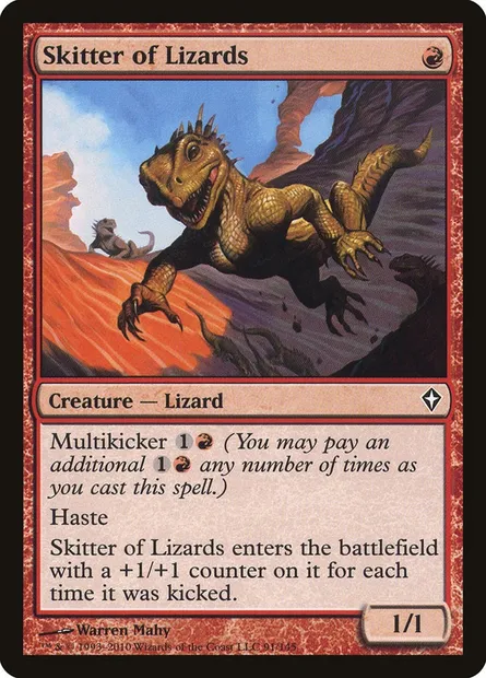Skitter of Lizards, Magic card WWK 91 — Worldwake set