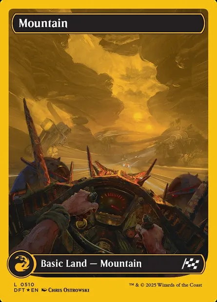 Mountain, Magic card DFT 510 — Aetherdrift set