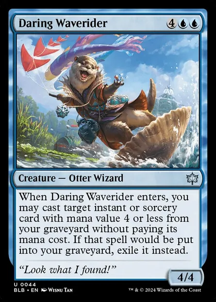 Daring Waverider, Magic card BLB 44 — Bloomburrow set