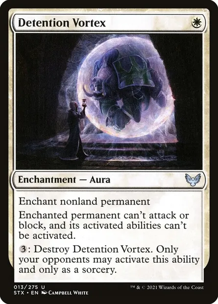 Detention Vortex, Magic card STX 13 — Strixhaven: School of Mages set