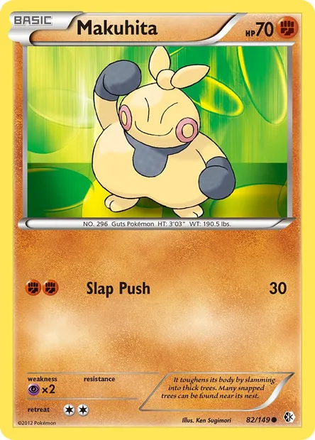 Makuhita, Pokémon card BCR 82 — Boundaries Crossed set
