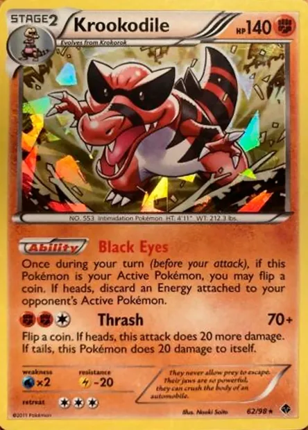 Krookodile, Pokémon card TDX 062-2 — Theme Deck & Blisters Exclusives set