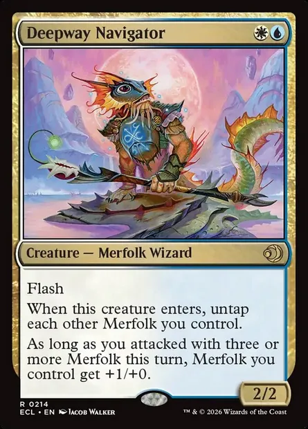 Deepway Navigator, Magic card ECL 214 — Lorwyn Eclipsed set