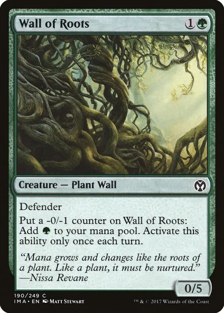 Mur de racines, carte Magic IMA 190 — extension Iconic Masters