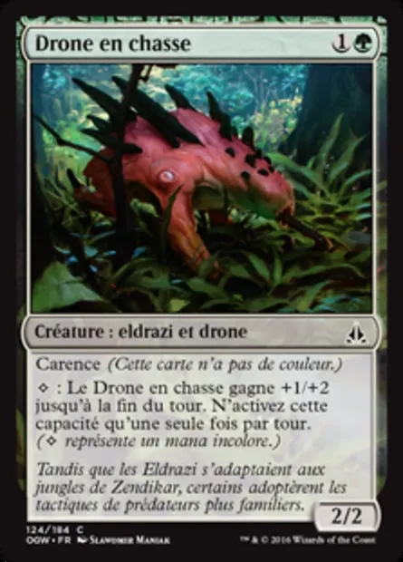 Drone en chasse, carte Magic OGW 124 — extension Le serment des Sentinelles
