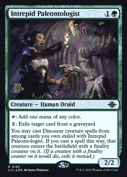 Intrepid Paleontologist, Magic card PLCI 193s — The Lost Caverns of Ixalan Promos set