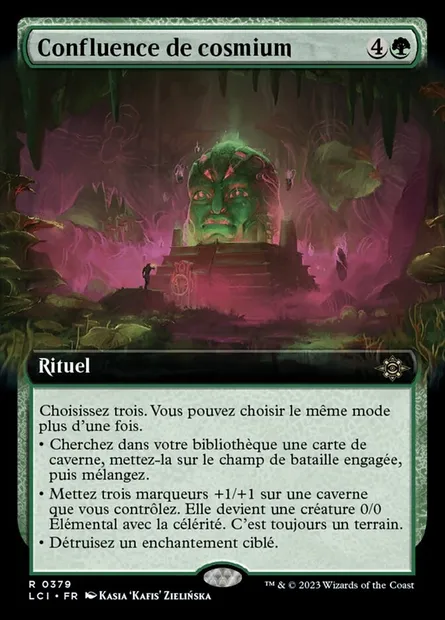 Confluence de cosmium, carte Magic LCI 379 — extension The Lost Caverns of Ixalan