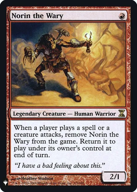 Norin le circonspect, carte Magic PLST TSP-171 — extension The List