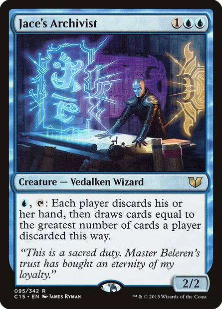 Jace's Archivist, Magic card C15 95 — Commander 2015 set