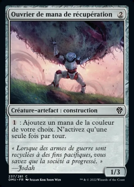 Ouvrier de mana de récupération, carte Magic DMU 237 — extension Dominaria Uni