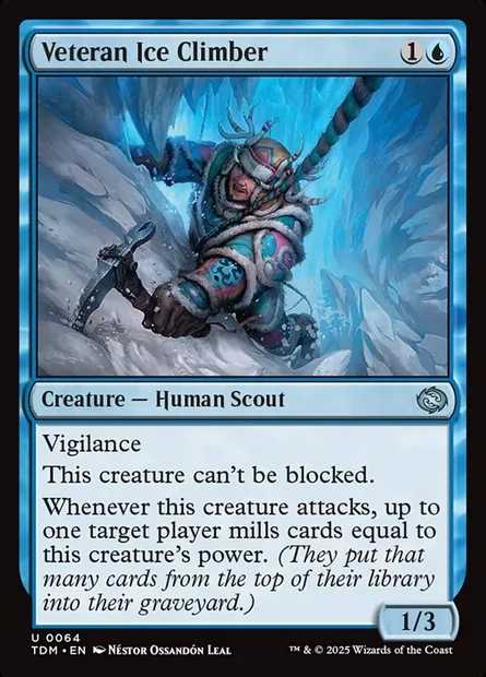 Veteran Ice Climber, Magic card TDM 64 — Tarkir: Dragonstorm set