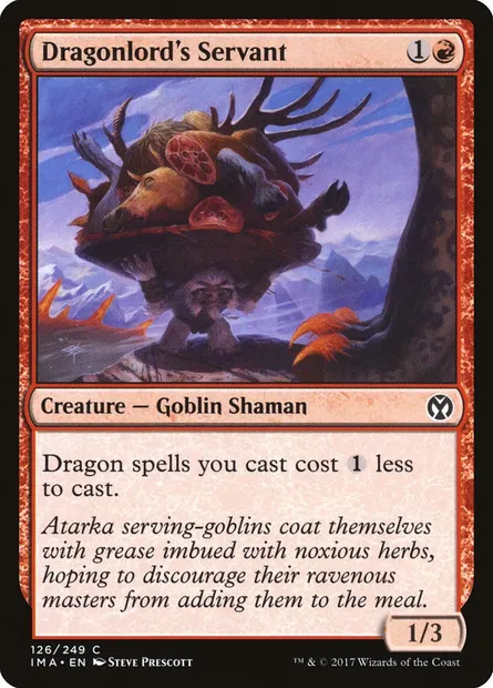 Dragonlord's Servant, Magic card IMA 126 — Iconic Masters set