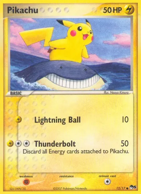 Pikachu, carte Pokémon P5 12 — extension POP Series 5