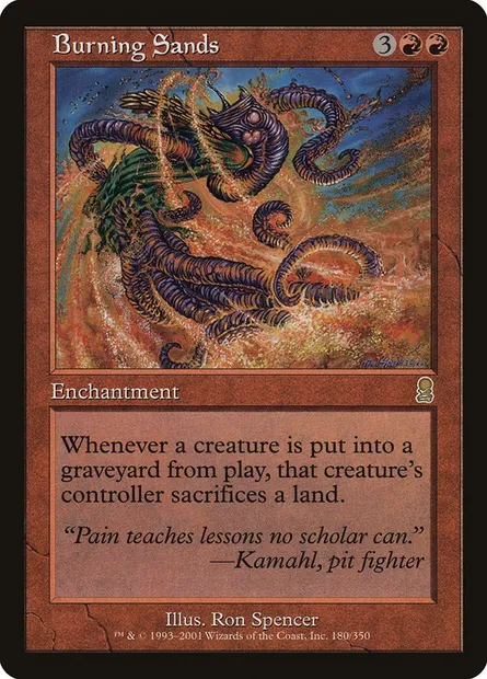 Burning Sands, Magic card ODY 180 — Odyssey set