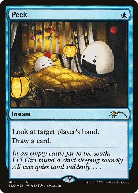 Peek, Magic card SLD 401 — Secret Lair Drop set