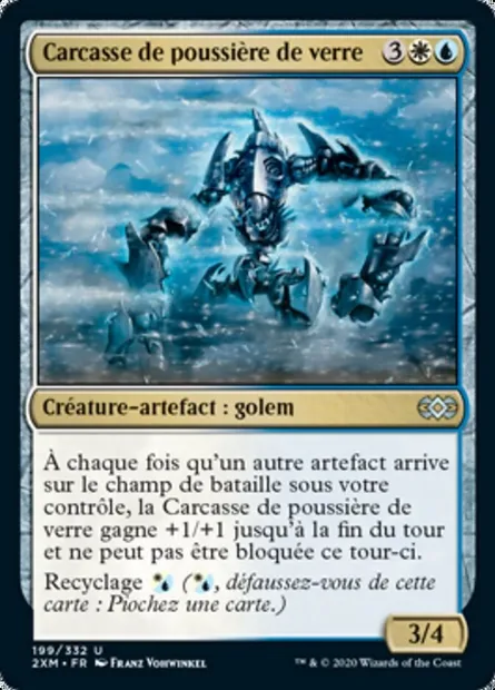 Carcasse de poussière de verre, carte Magic 2XM 199 — extension Double Masters