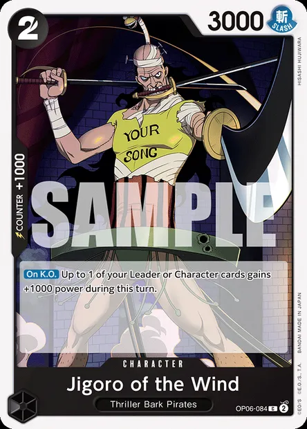 Jigoro of the Wind, carte One Piece OP06-084 — extension ONE PIECE CARD THE BEST
