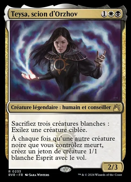 Teysa, scion d'Orzhov, carte Magic RVR 233 — extension Ravnica Remastered