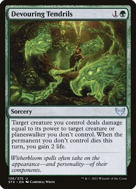 Devouring Tendrils, Magic card STX 126 — Strixhaven: School of Mages set