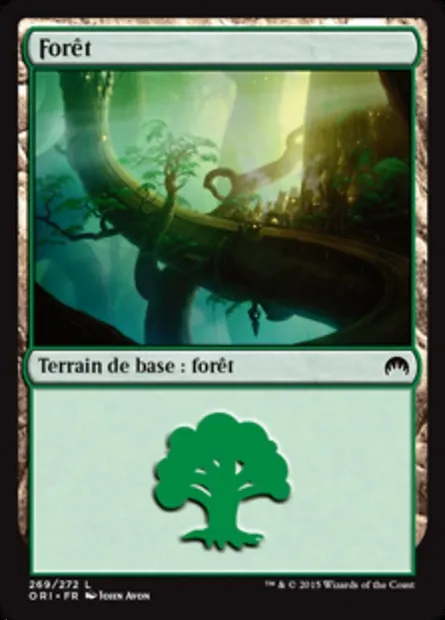 Forêt, carte Magic ORI 269 — extension Magic Origines
