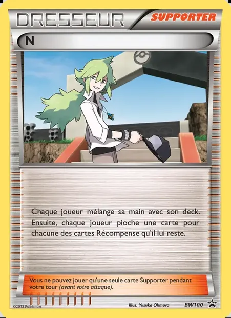 N, carte Pokémon BW 100 — extension Promo BW