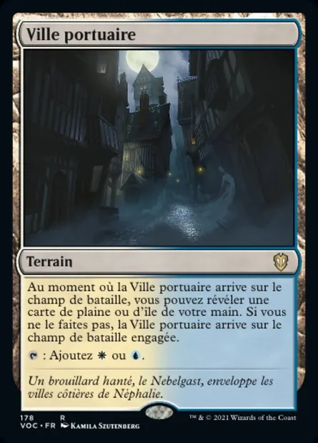 Ville portuaire, carte Magic VOC 178 — extension Crimson Vow Commander