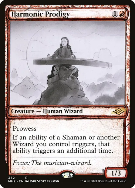 Harmonic Prodigy, Magic card MH2 352 — Modern Horizons 2 set