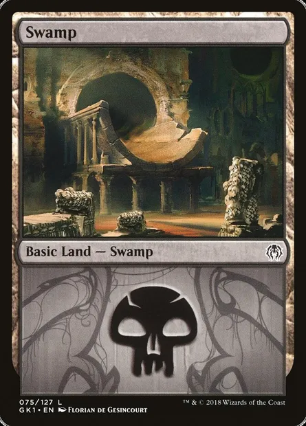 Swamp, Magic card GK1 75 — GRN Guild Kit set