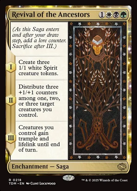 Revival of the Ancestors, Magic card TDM 218 — Tarkir: Dragonstorm set