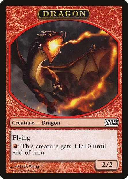 Dragon, Magic card TM14 6 — Magic 2014 Tokens set