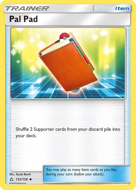 Pal Pad, Pokémon card UPR 132 — Ultra Prism set