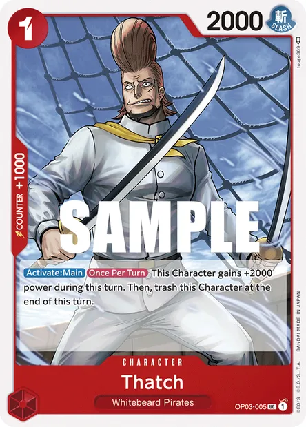 Thatch, carte One Piece OP03-005 — extension PILLARS OF STRENGTH