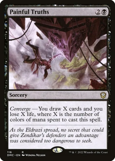 Painful Truths, Magic card DMC 116 — Dominaria United Commander set