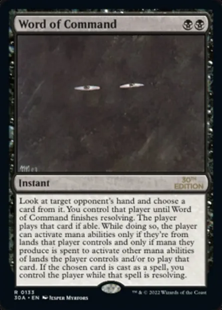 Word of Command, Magic card 30A 133 — 30th Anniversary Edition set
