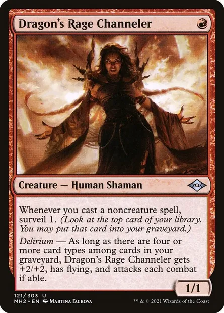 Dragon's Rage Channeler, Magic card MH2 121 — Modern Horizons 2 set