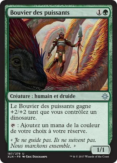 Bouvier des puissants, carte Magic XLN 187 — extension Ixalan
