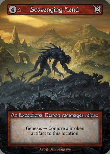 Scavenging Fiend, Sorcery card BET 143 — Beta set